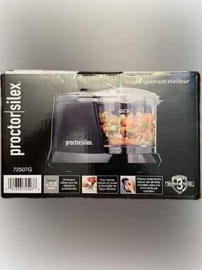 Proctor Silex Durable Electric Vegetable Chopper & Mini Food Processor NIB